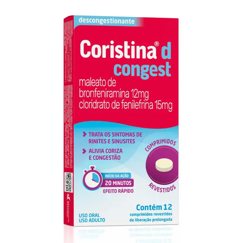 Coristina D Congest - 12 Comprimidos